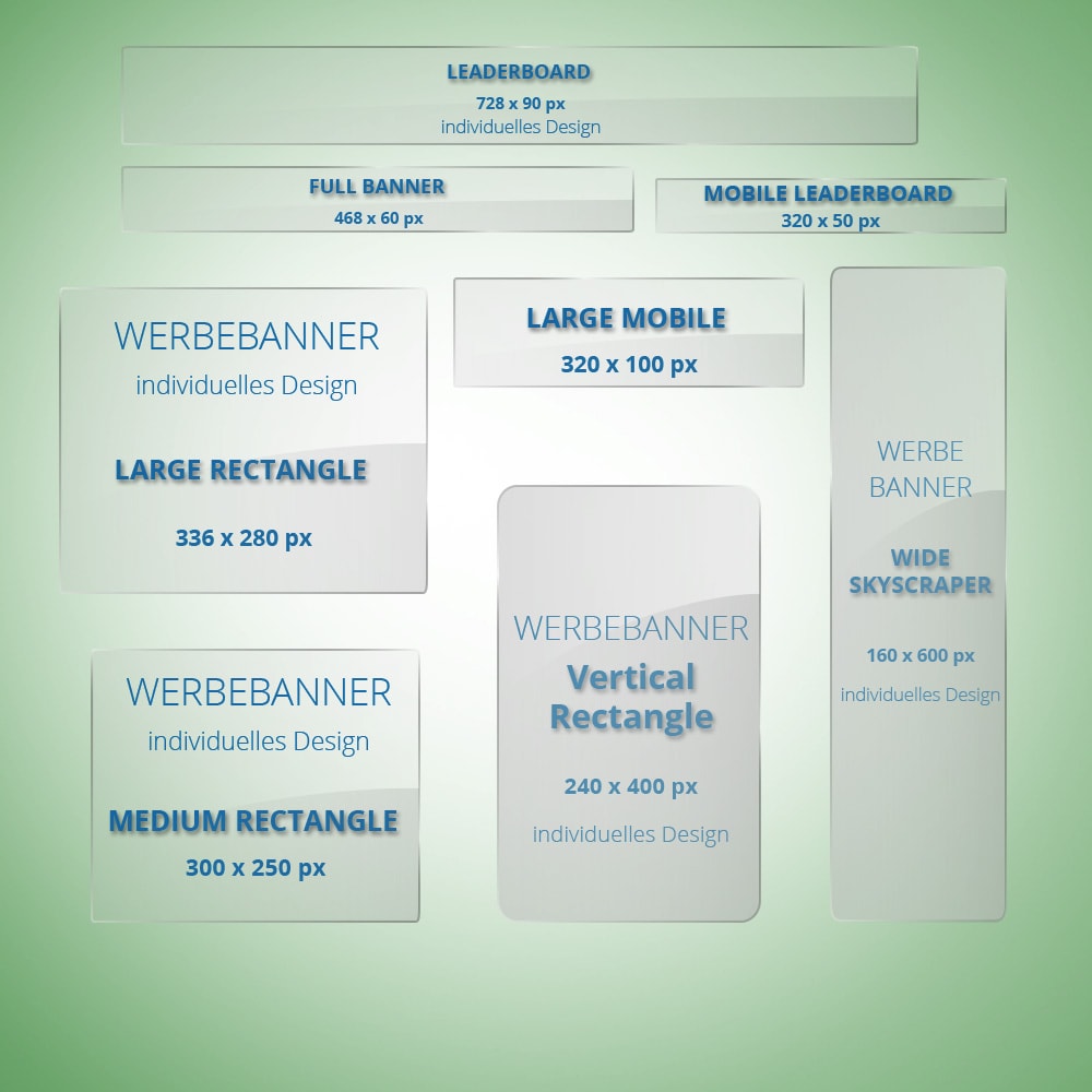 Werbebanner Set Business individuelles Design gute-internetseite.de