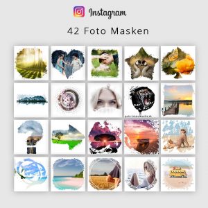 Instagram Vorlagen - Foto Masken für Bilder