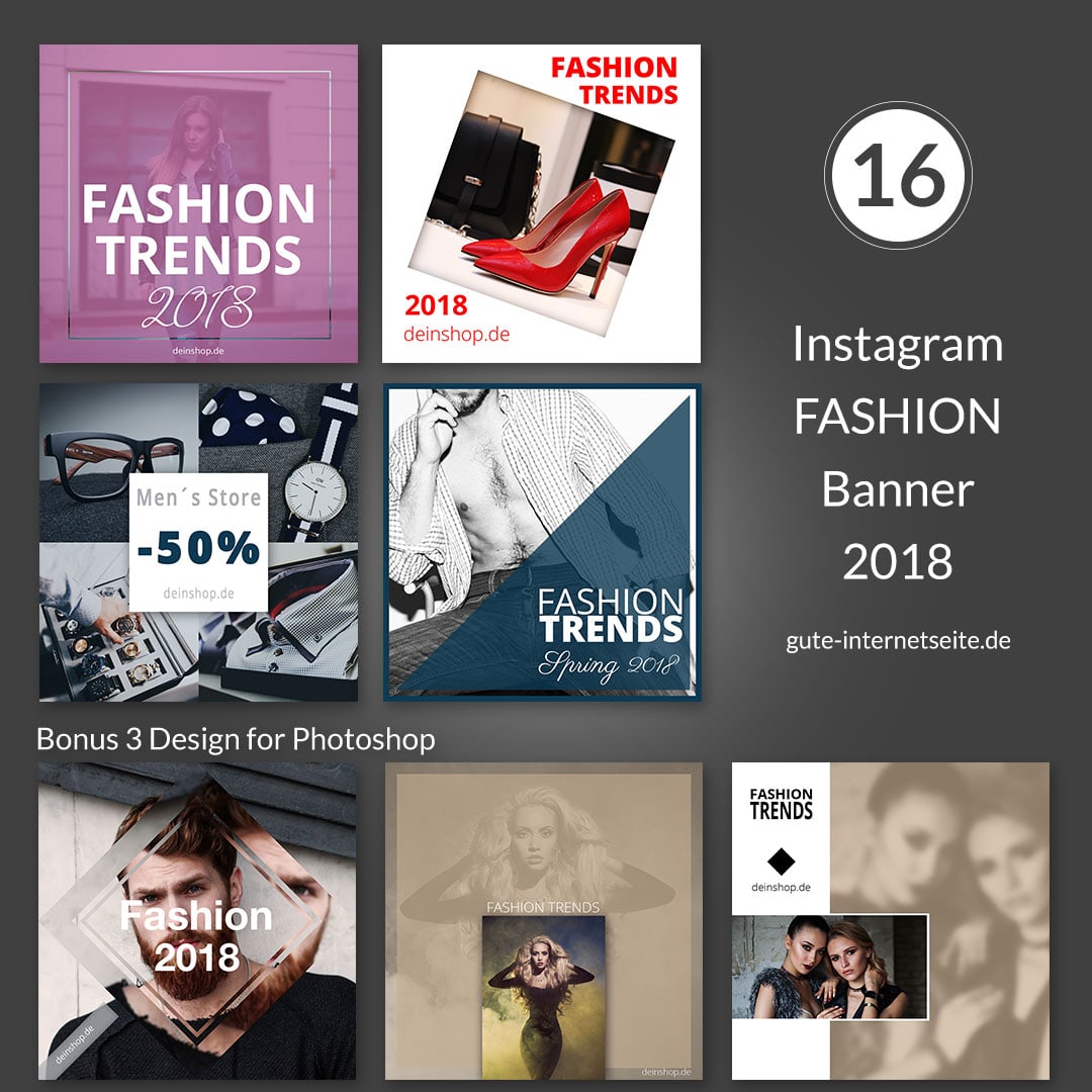 Vorlagen Fashion Trends 2018